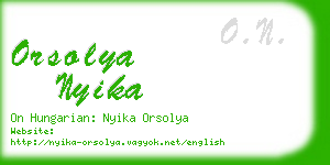 orsolya nyika business card